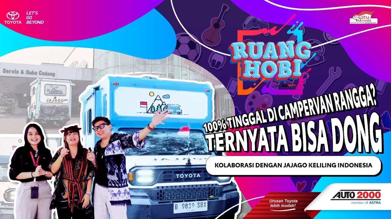 PASUTRI INI TINGGAL DI CAMPERVAN HILUX RANGGA? Ngobrol bareng Jajago Keliling Indonesia | Ruang Hobi