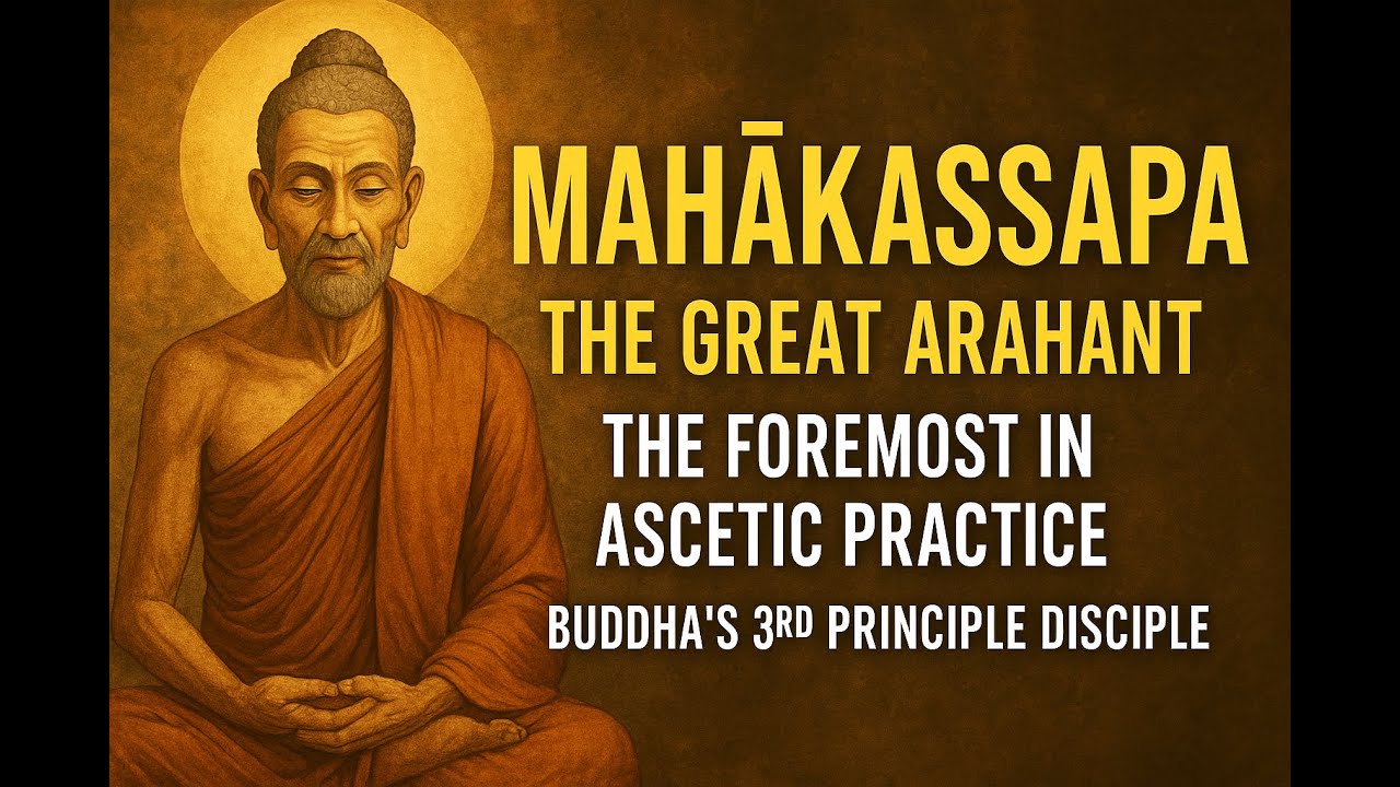 Mahākassapa: The Great Arahant - The Foremost in Ascetic Practice | Buddha's 3rd Principle Disciple