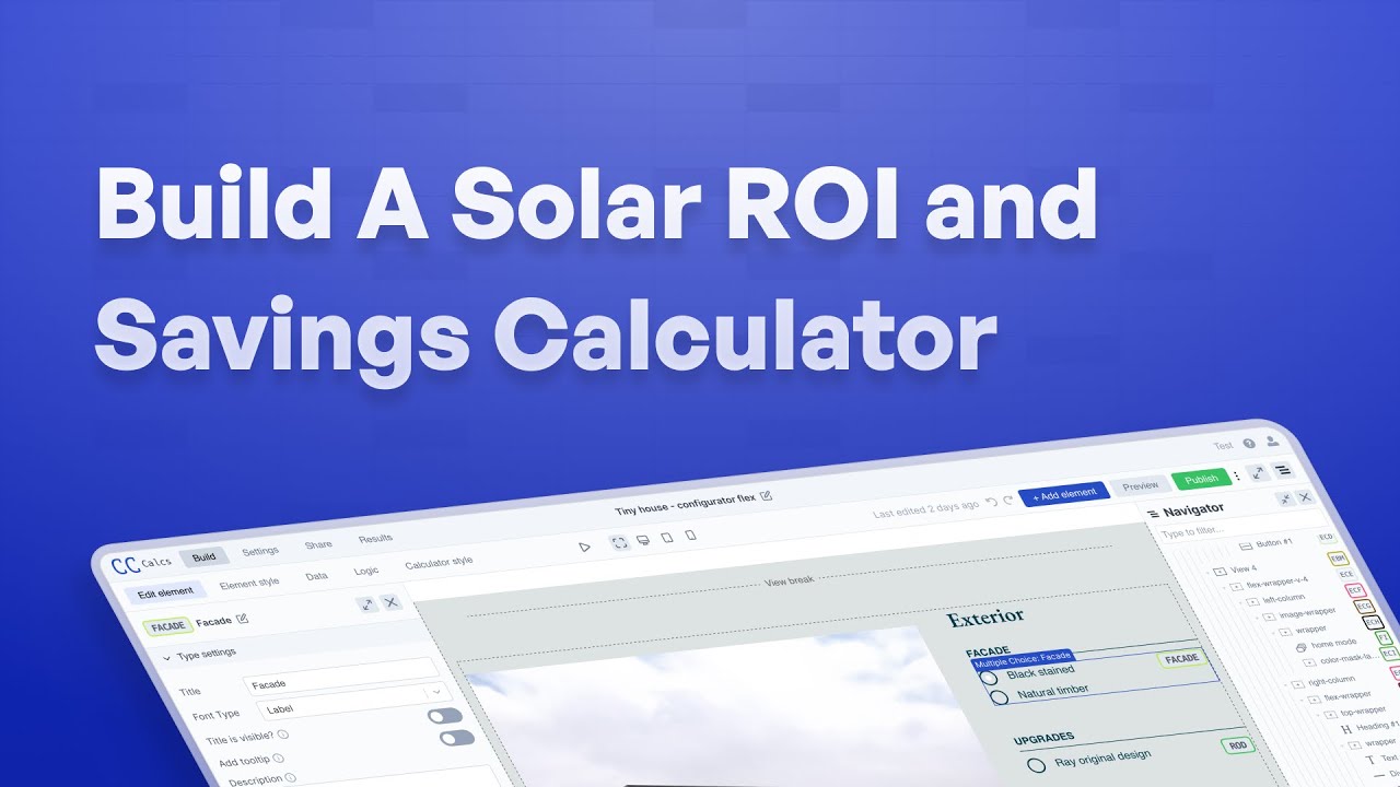 Create a Solar ROI Calculator: Easy Yet Powerful Way