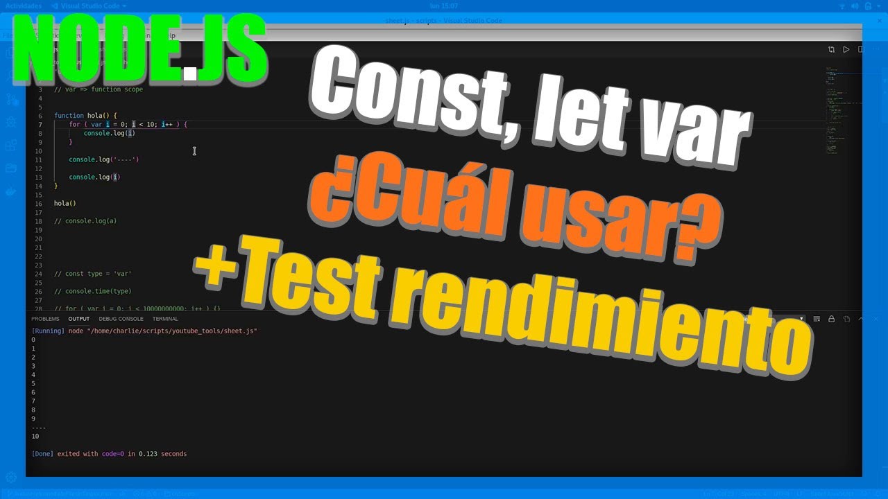 VARIABLES  JavaScript ES6 💻 Const VS Let VS Var + ( Tests de rendimiento y uso de memoria )