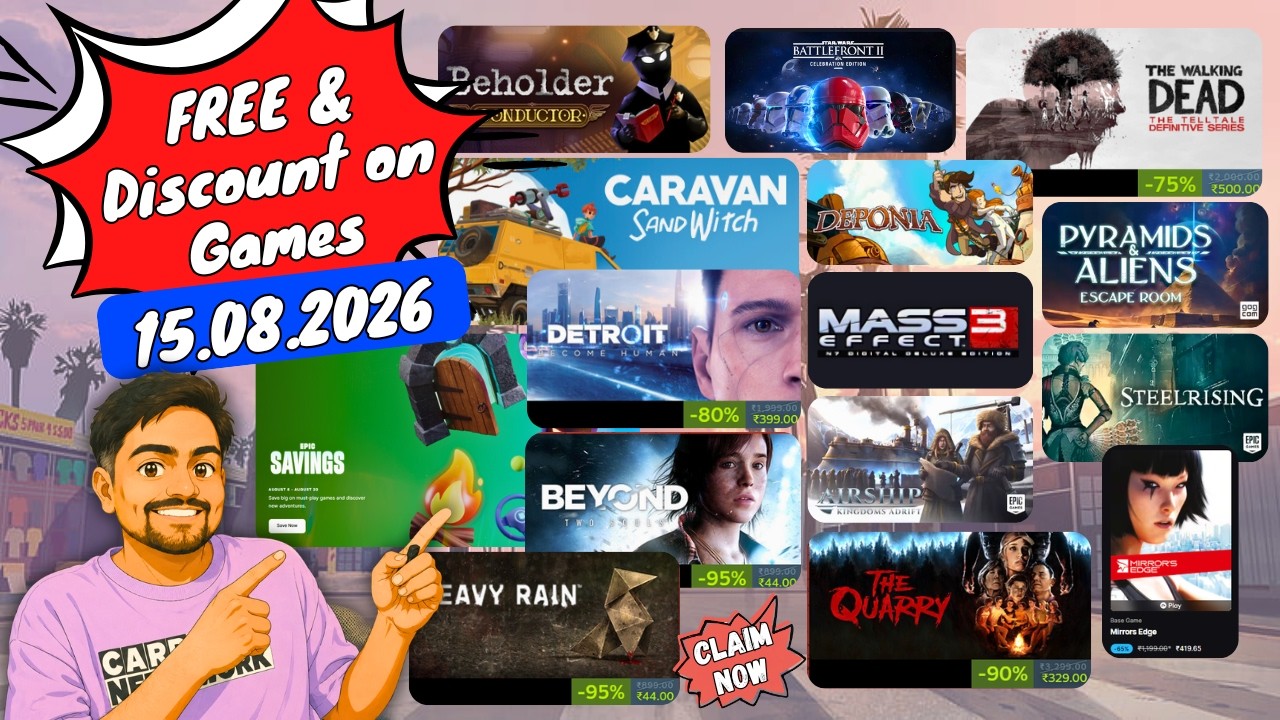 Claim This Weeks FREE & Discount on Games - 15/08/2026🔥🎮