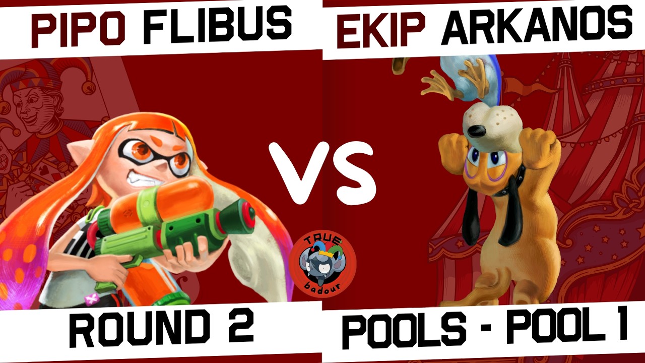 [Le True'Badour] Pools - Pool 1 - PIPO | Flibus (Inkling) VS Ekip | Arkanos (Duck Hunt)