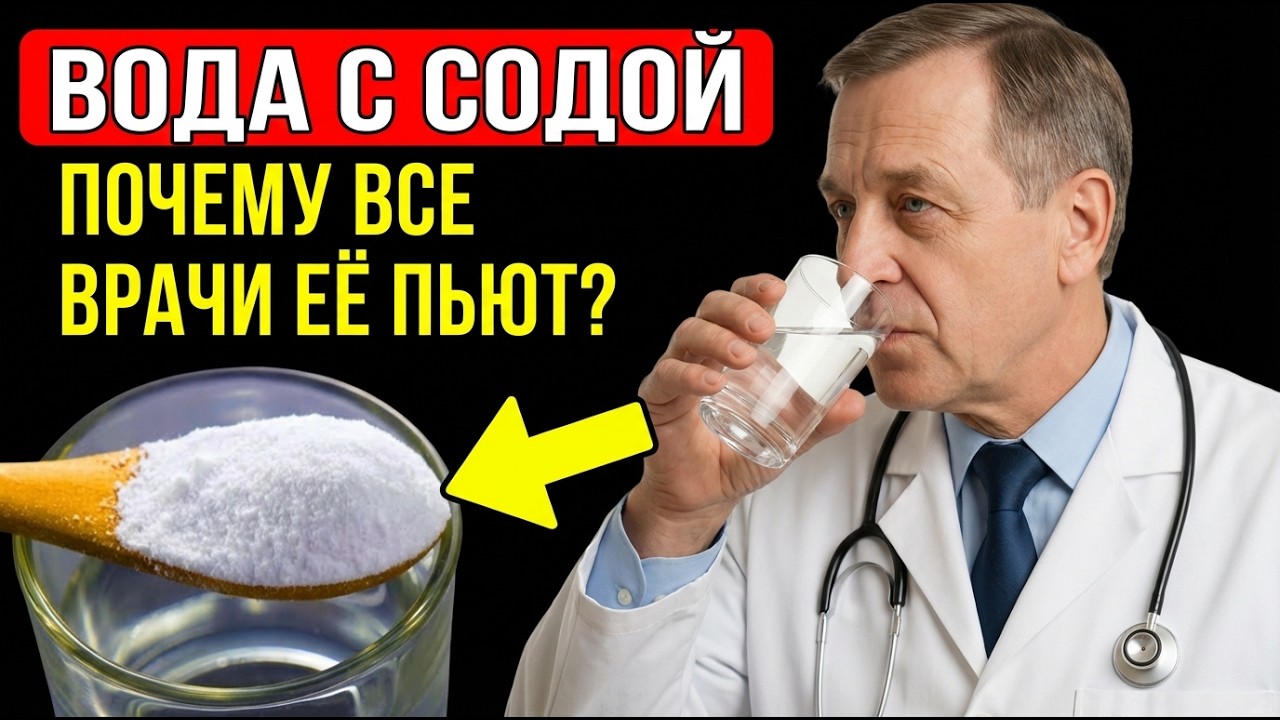 Всего 1 Стакан ВОДЫ С ПИЩЕВОЙ СОДОЙ сделает ЭТО с вашим ТЕЛОМ