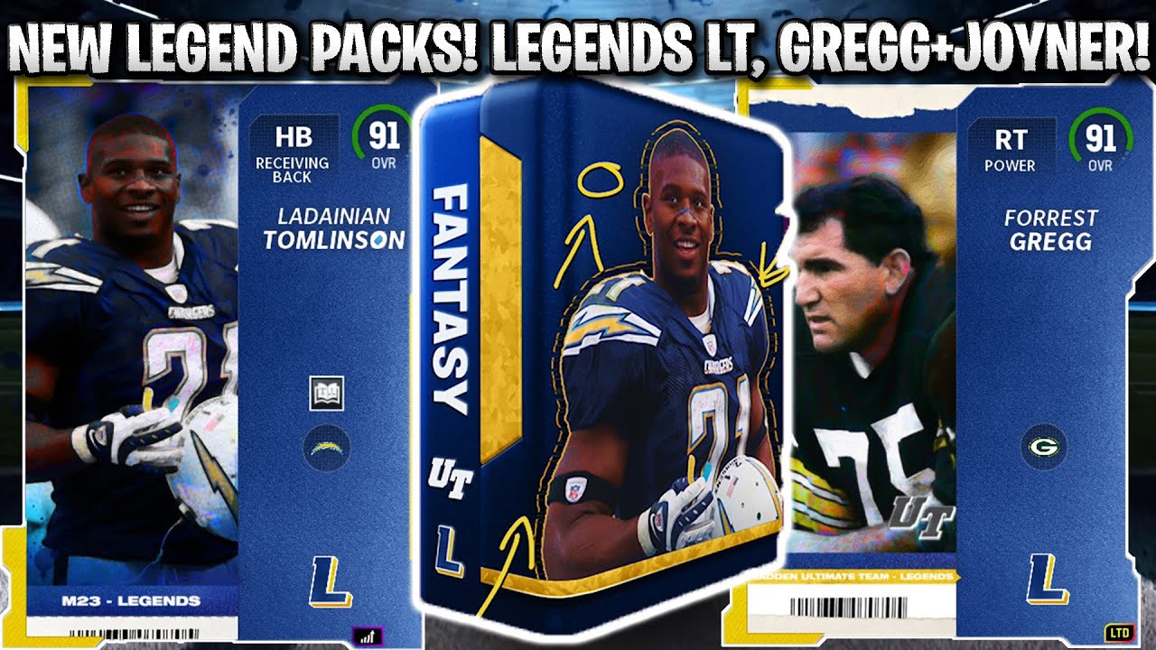 NEW LEGEND FANTASY PACKS! LEGENDS LADANIAN, JOYNER, AND FOREST GREGG! | MADDEN 23 ULTIMATE TEAM