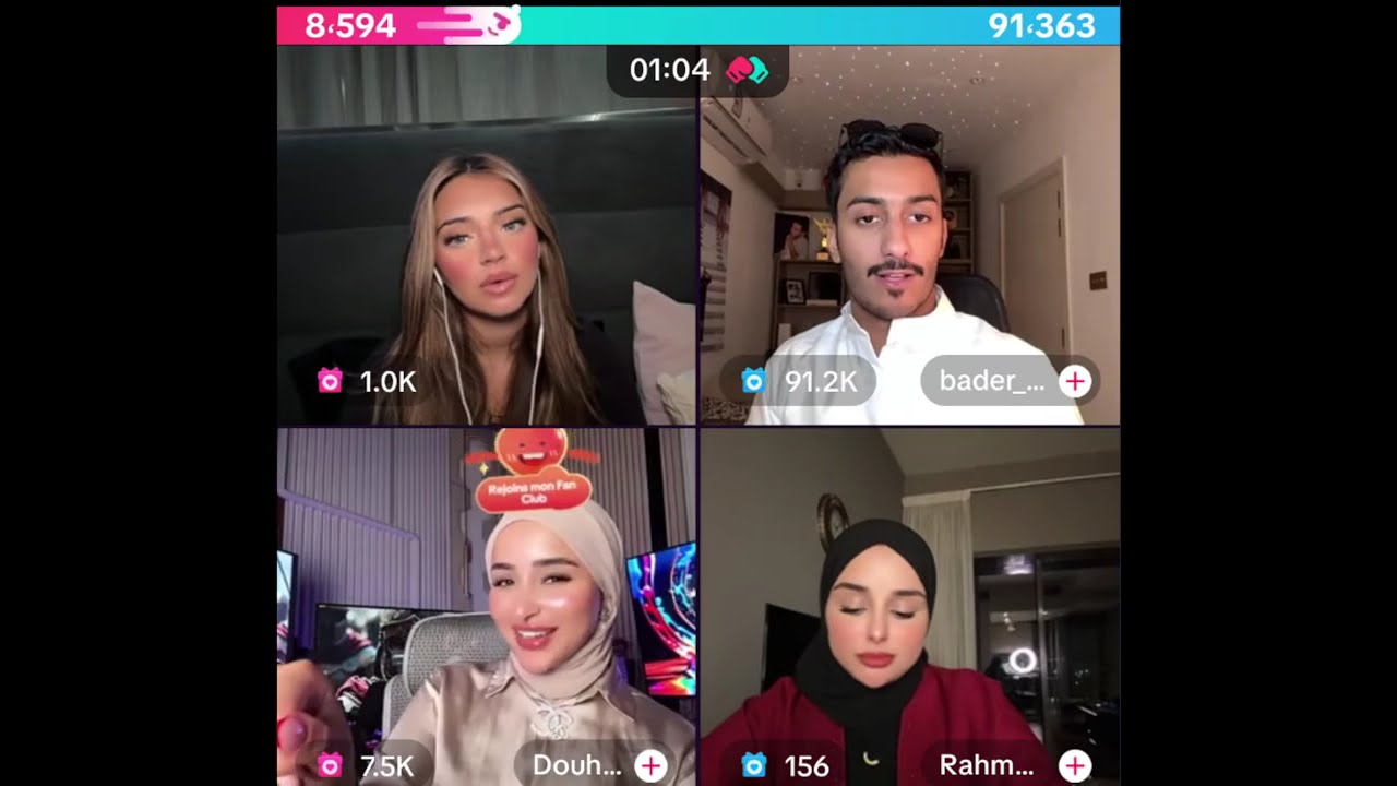 هوازن مع بدر الحسينان و ضحى العريبي و أختها رحمة سوالف و ضحك