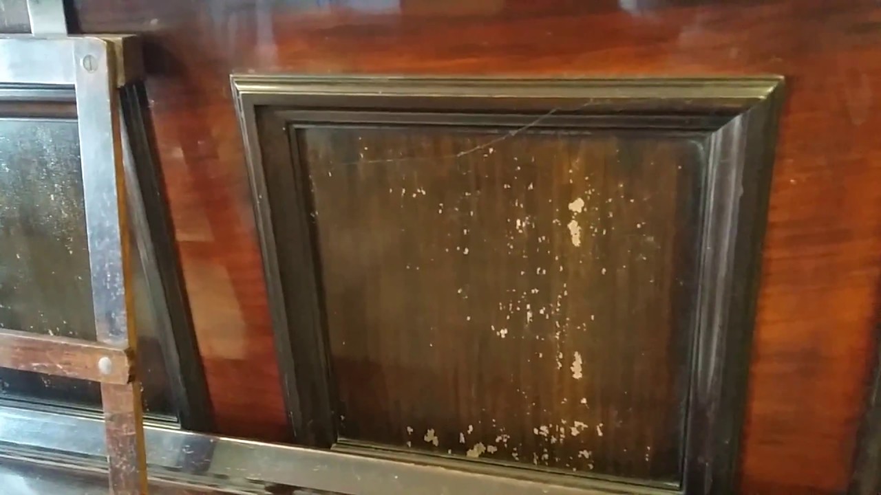 Before and after French Polishing - restoration of a Richard Lipp upright piano