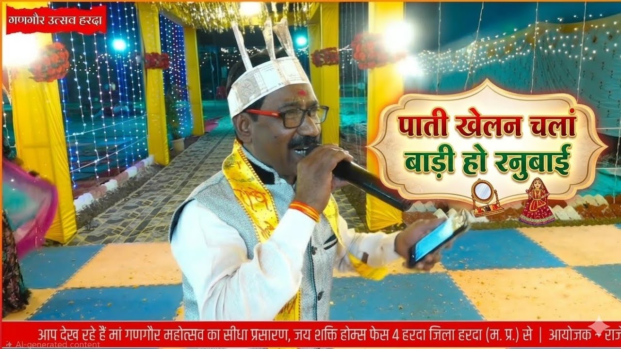 पाती खेलन चलां बाड़ी हो रनुबाई...  छीपाबड़ गणगौर मंडल || जयशक्ति होम्स हरदा गणगौर उत्सव @vmstudio 