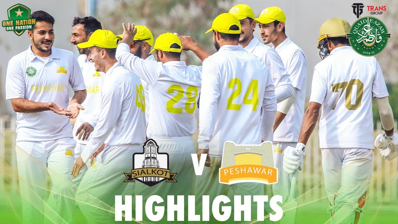Full Highlights | Sialkot Region vs Peshawar Region | Day 2 | Quaid-e-Azam Trophy Final | PCB
