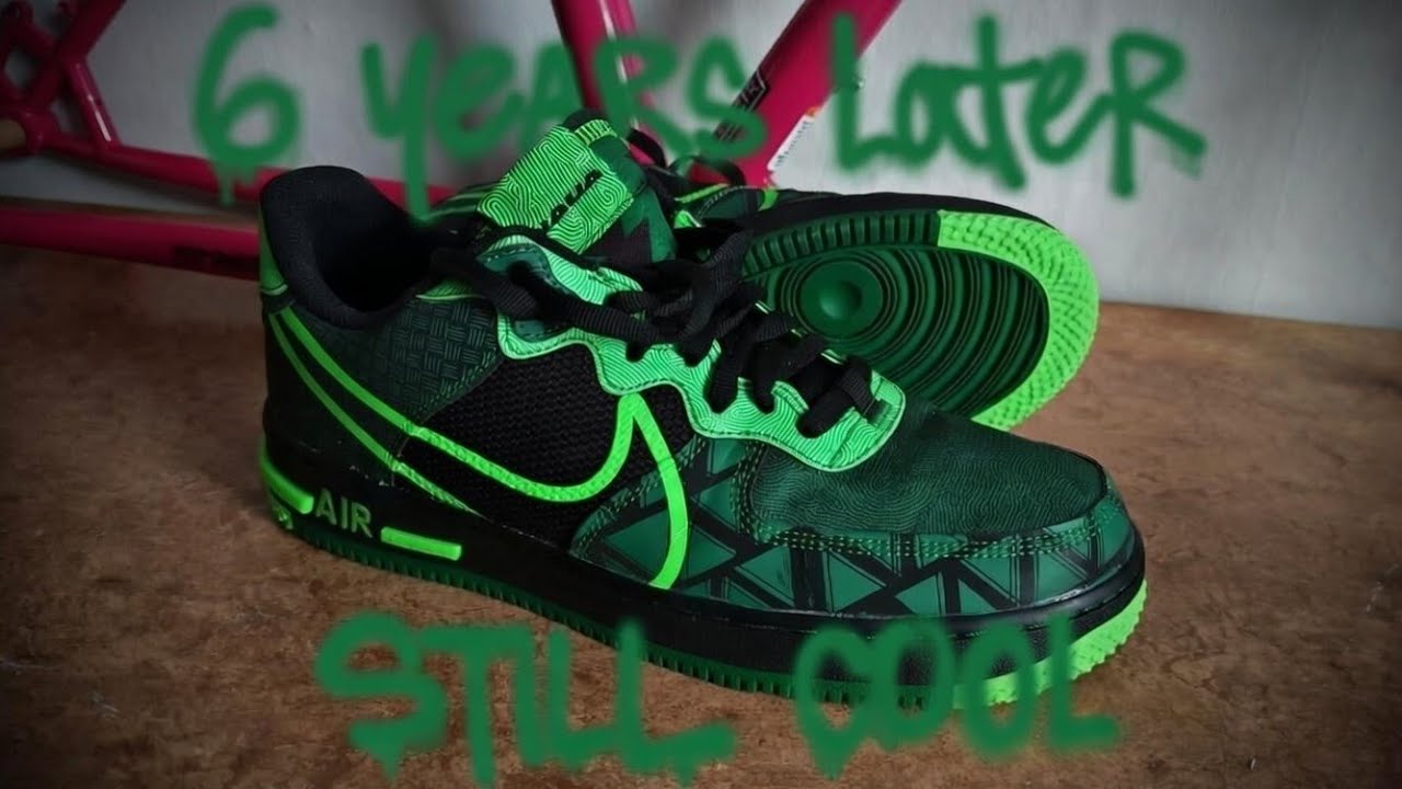 NIKE NAIJA Air Force 1 green pumps