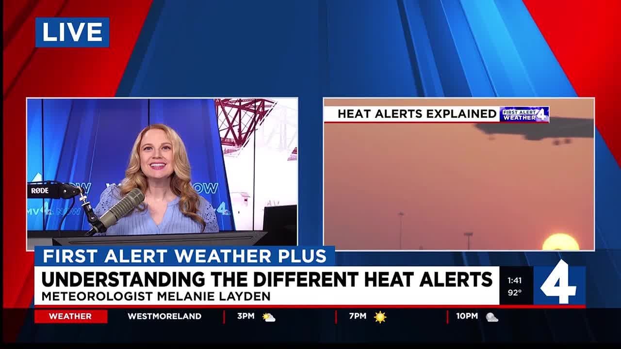 Explaining the different heat alerts