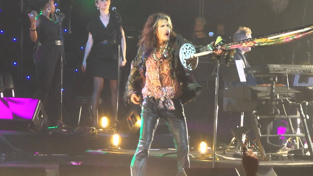 Steven Tyler plays at John Lennon's 75th Birthday Concert, MSG, NYC