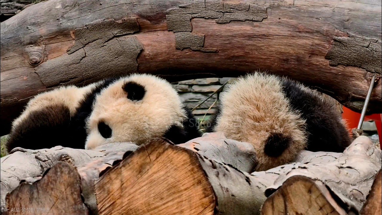 세상 가장 귀여운 밤톨이들~🌰🌰 | 2월 4일 쟈메이네 Panda Jiamei Famliy