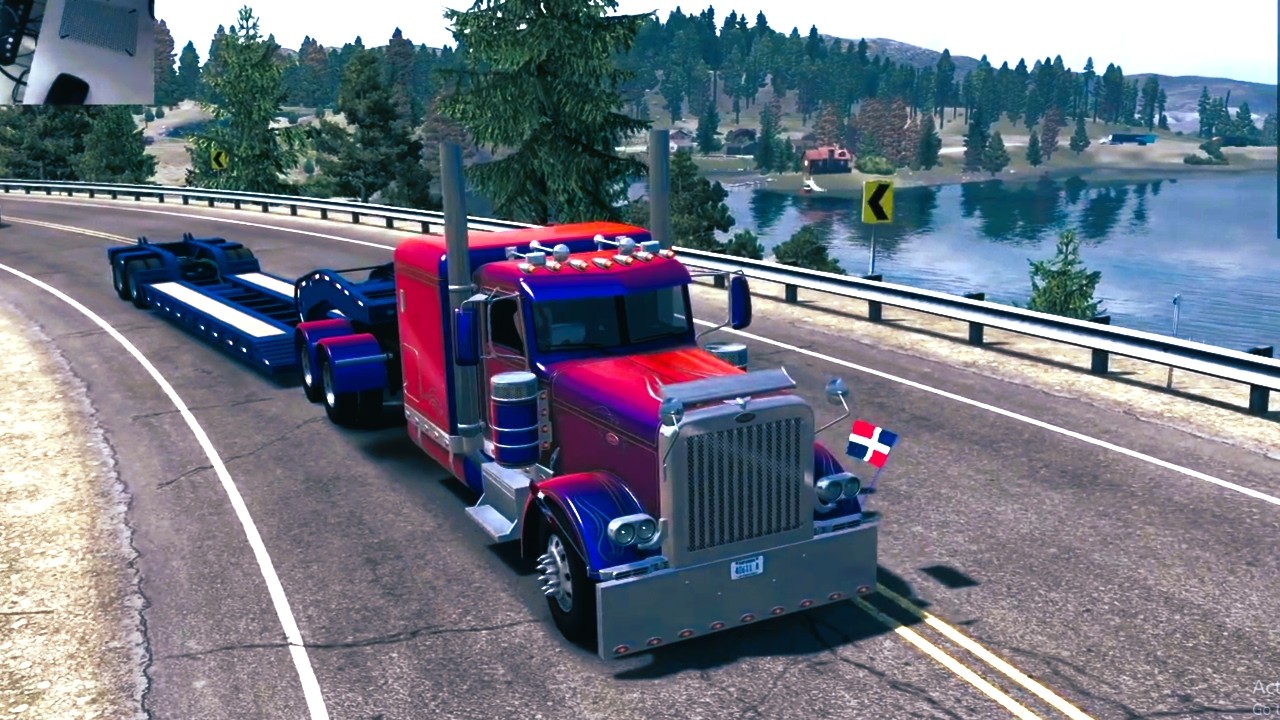 Peterbilt Stretch 389 Rolling Through *Montana* Mountains 🏔️