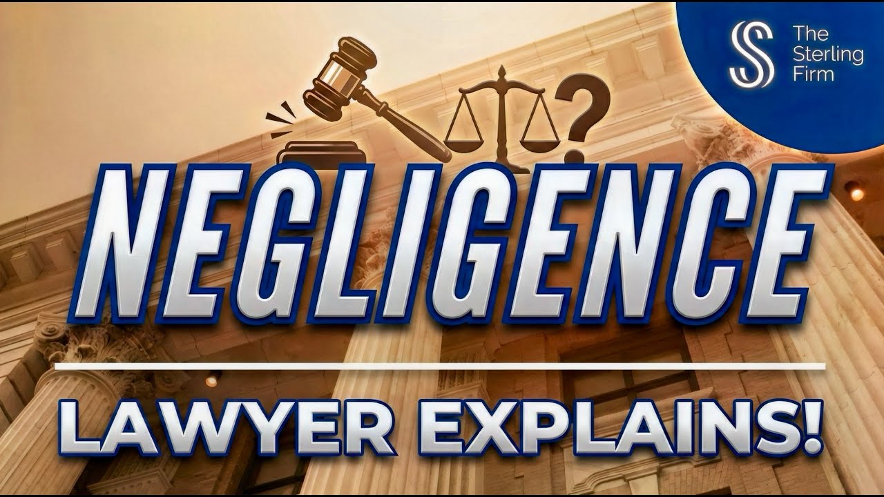 🏛️ NEGLIGENCE Is The Basis Of All Civil Claims! #lawyer #law