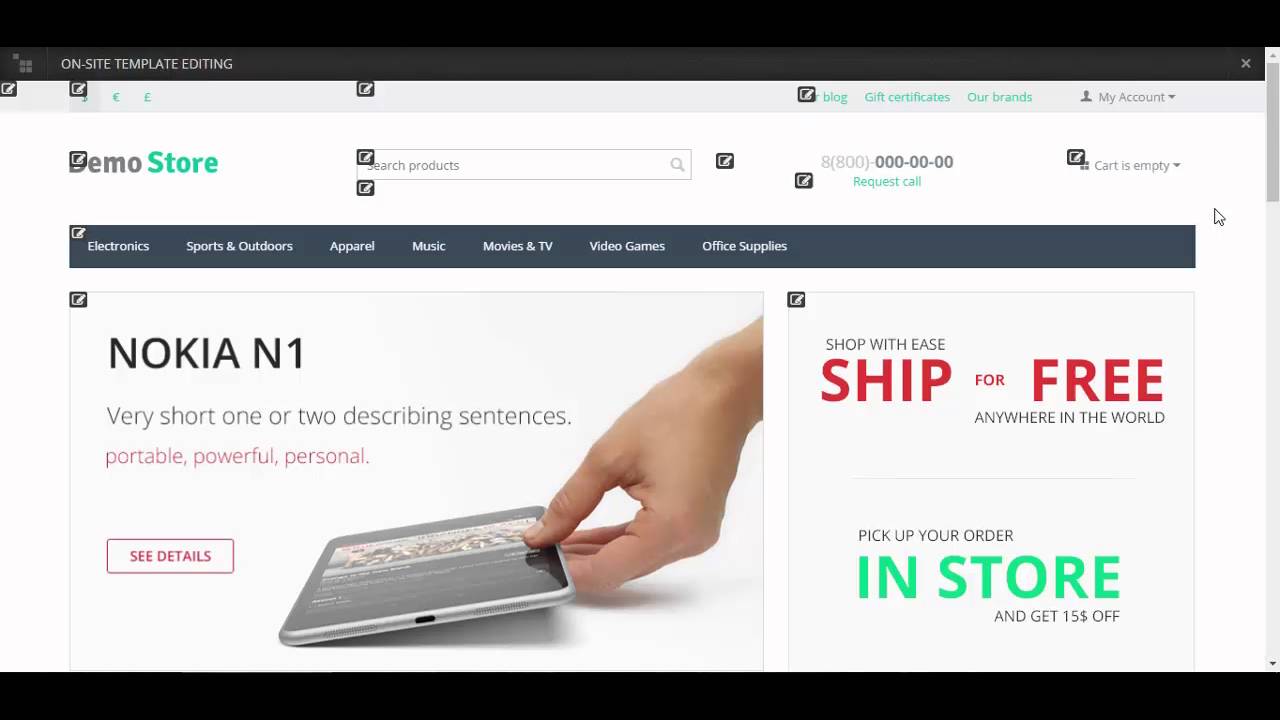 CS-Cart Tutorials. Online Store Design - CS-Cart Templates