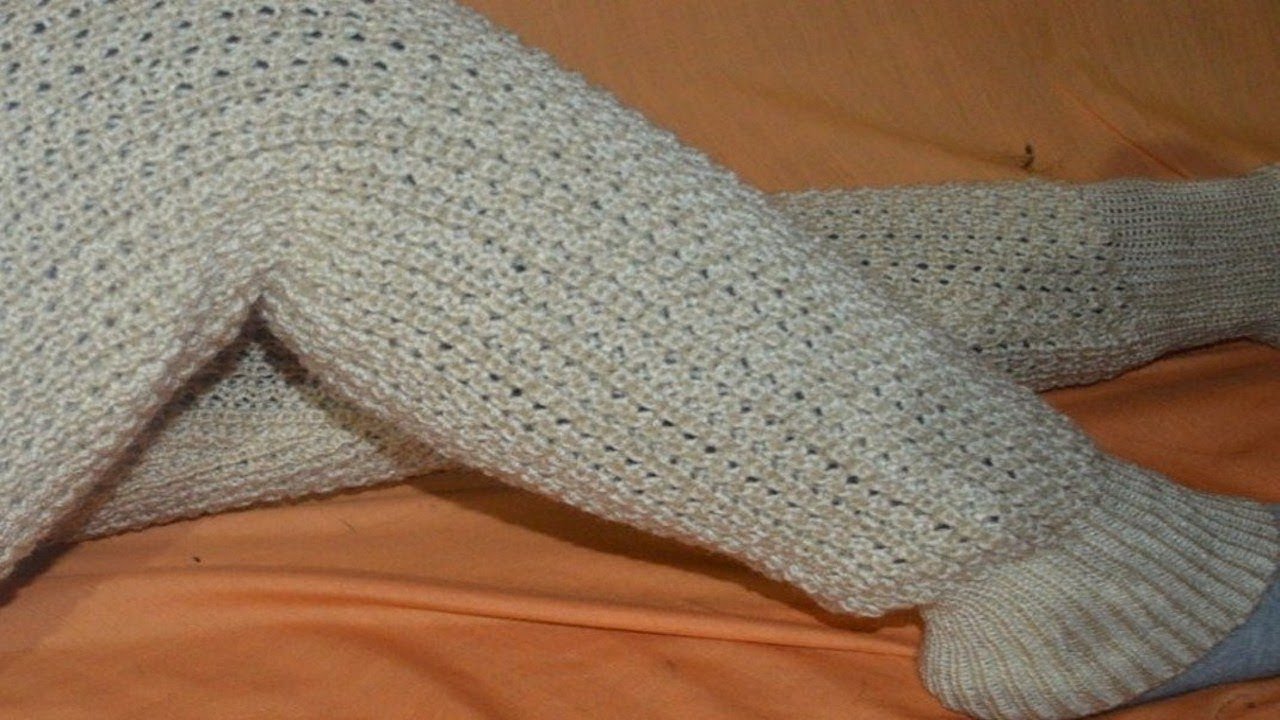 سروال تريكو غرز وخياطة بماكنة باساب والقاعدة صالحة للكروشي والتريكو اليدويpassap tricot crochet