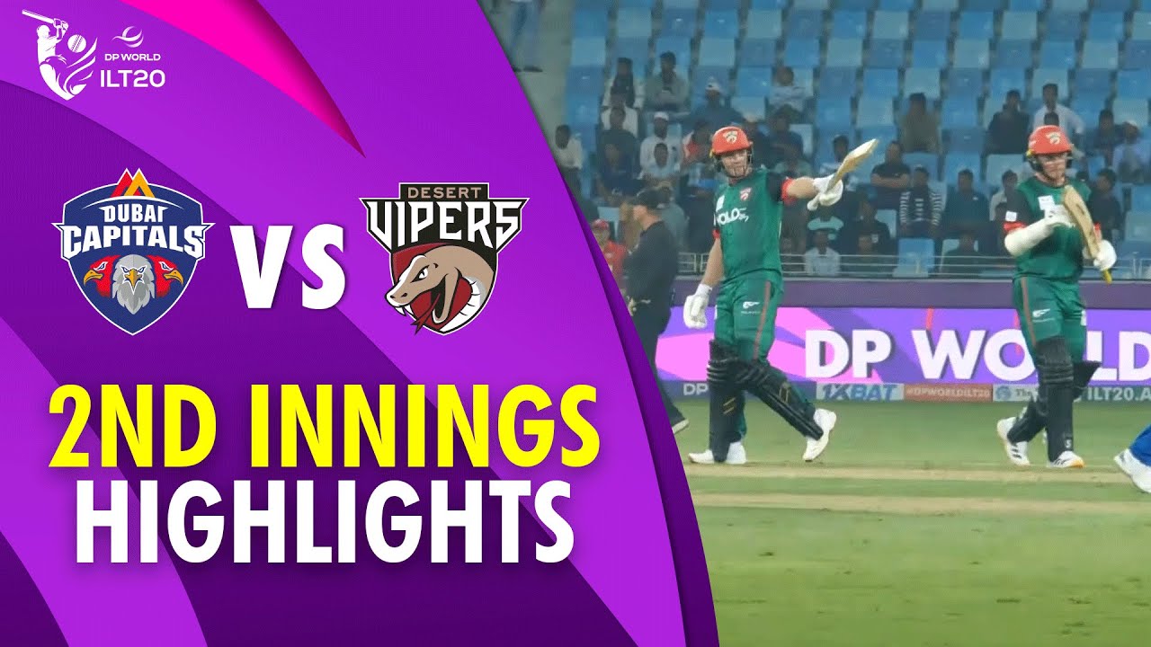 2nd Innings Highlights | Dubai Capitals vs Desert Vipers | 1st Match | DP World ILT20 | M3Y1U