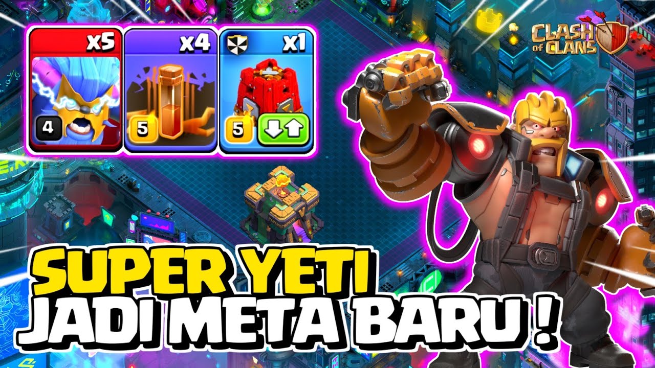 TROOPS INI JADI META BARU !! Combo Super Yeti After Update STRATEGI TH 14 - Clash Of Clans