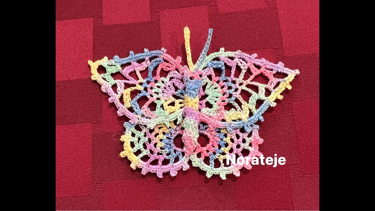 Mariposa a crochet 1 de 2