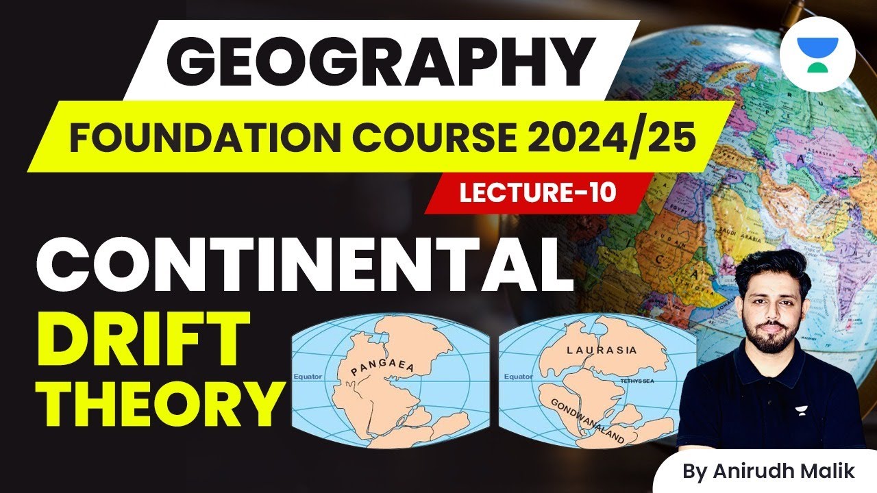 Geomorphology | L10 | Continental Drift Theory | Geography 2024/25 | Anirudh Malik