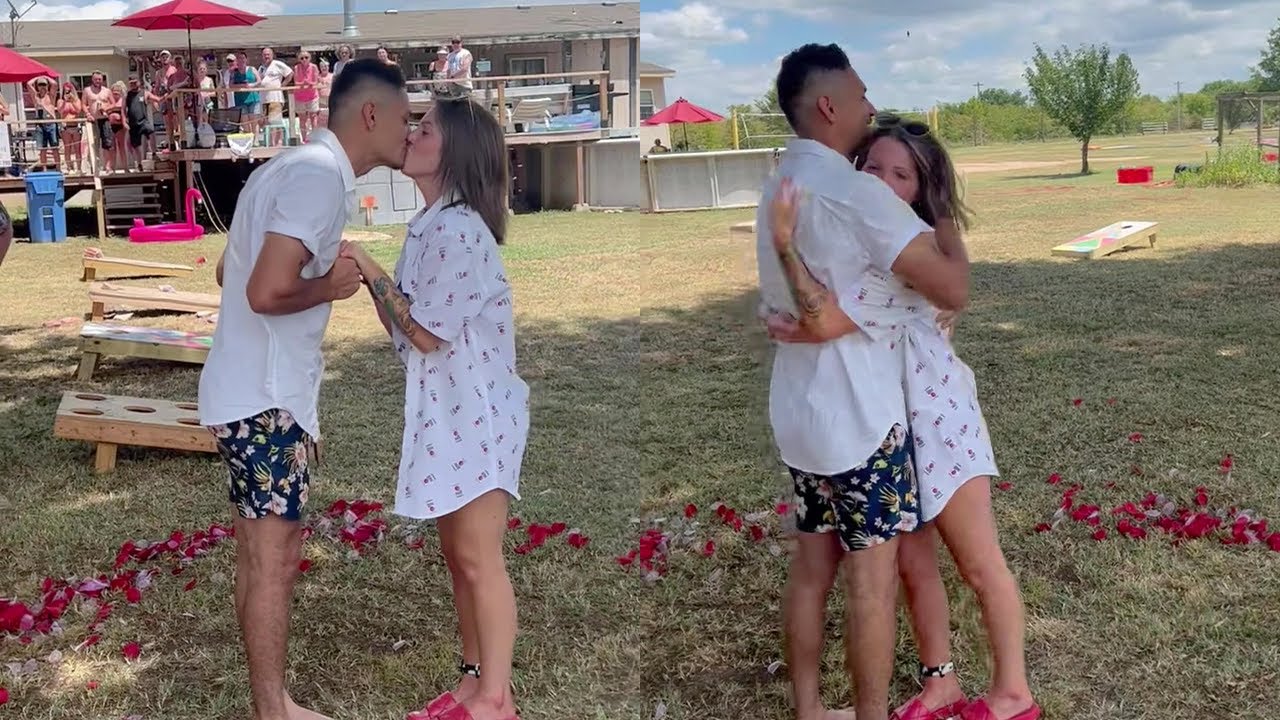 Man surprises his best friend with heartwarming proposal