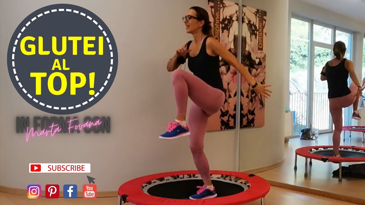 Percorso di Ginnastica per Rassodare i GLUTEI // Anche senza trampolino // Rebounder Workout