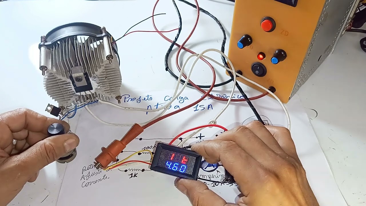 TESTE CARGA ELETRÔNICA ATIVA 10A SIMPLES E BRUTA