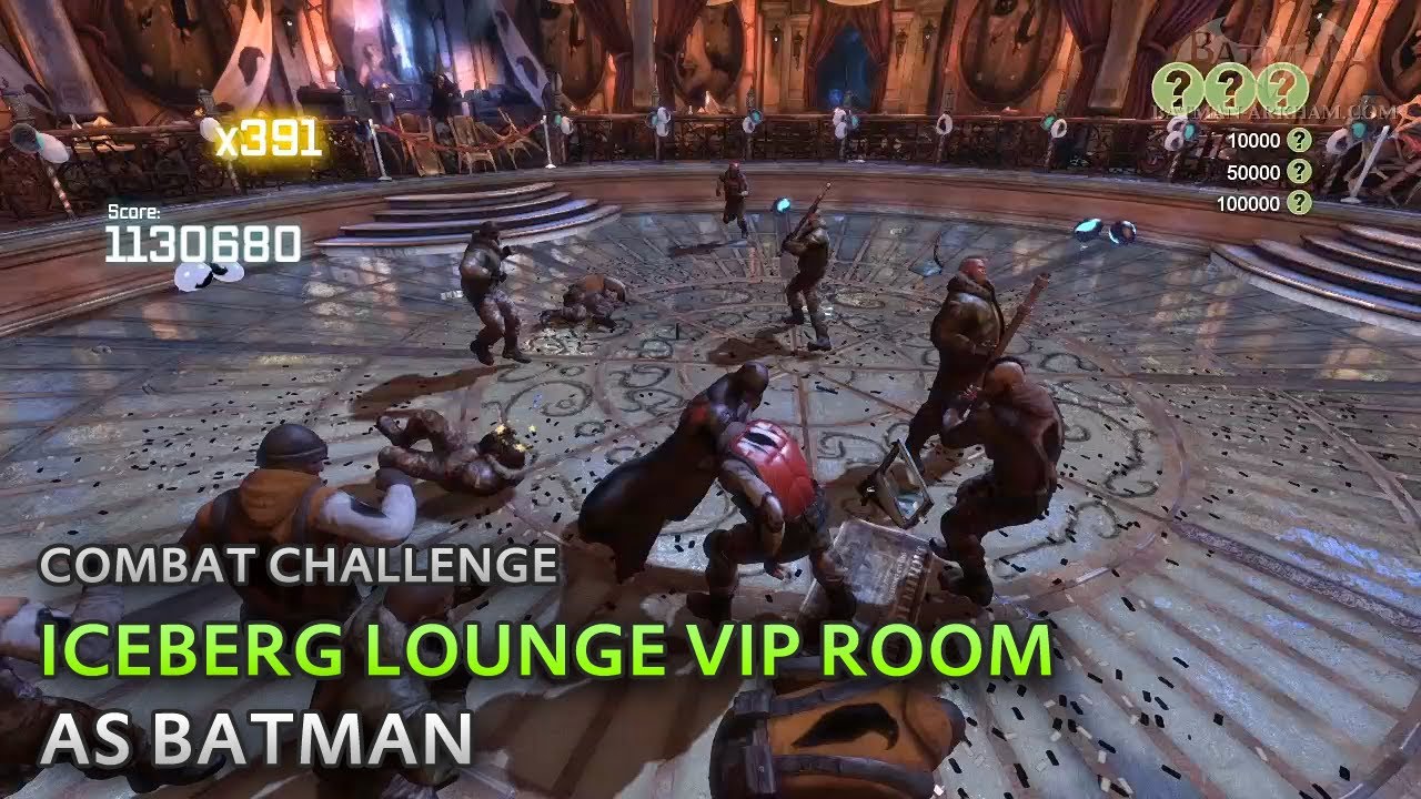 Batman: Arkham City - Iceberg Lounge VIP Room [as Batman] - Combat Challenge