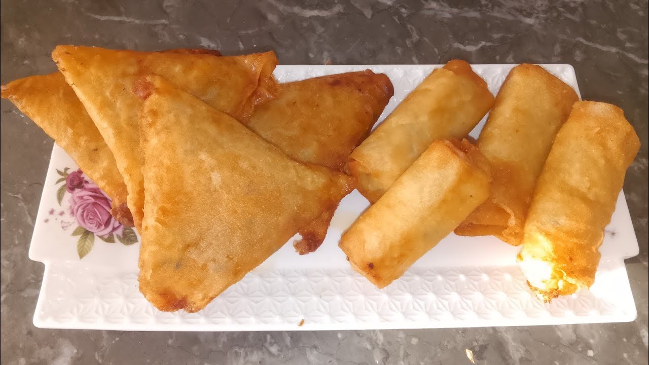 بريوات بالكفتة وشعرية صينية.سيكار بالبطاطس والجبن🧀 كيجيو لذاذين 