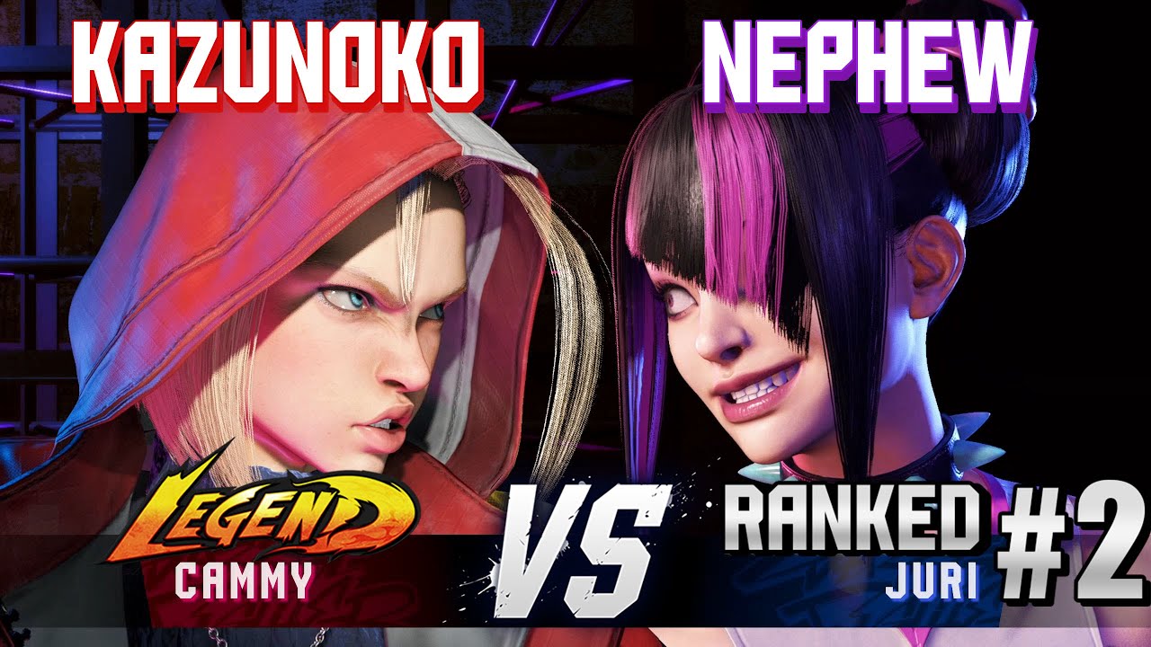 SF6 ▰ KAZUNOKO (Cammy) vs NEPHEW (#2 Ranked Juri) ▰ High Level Gameplay