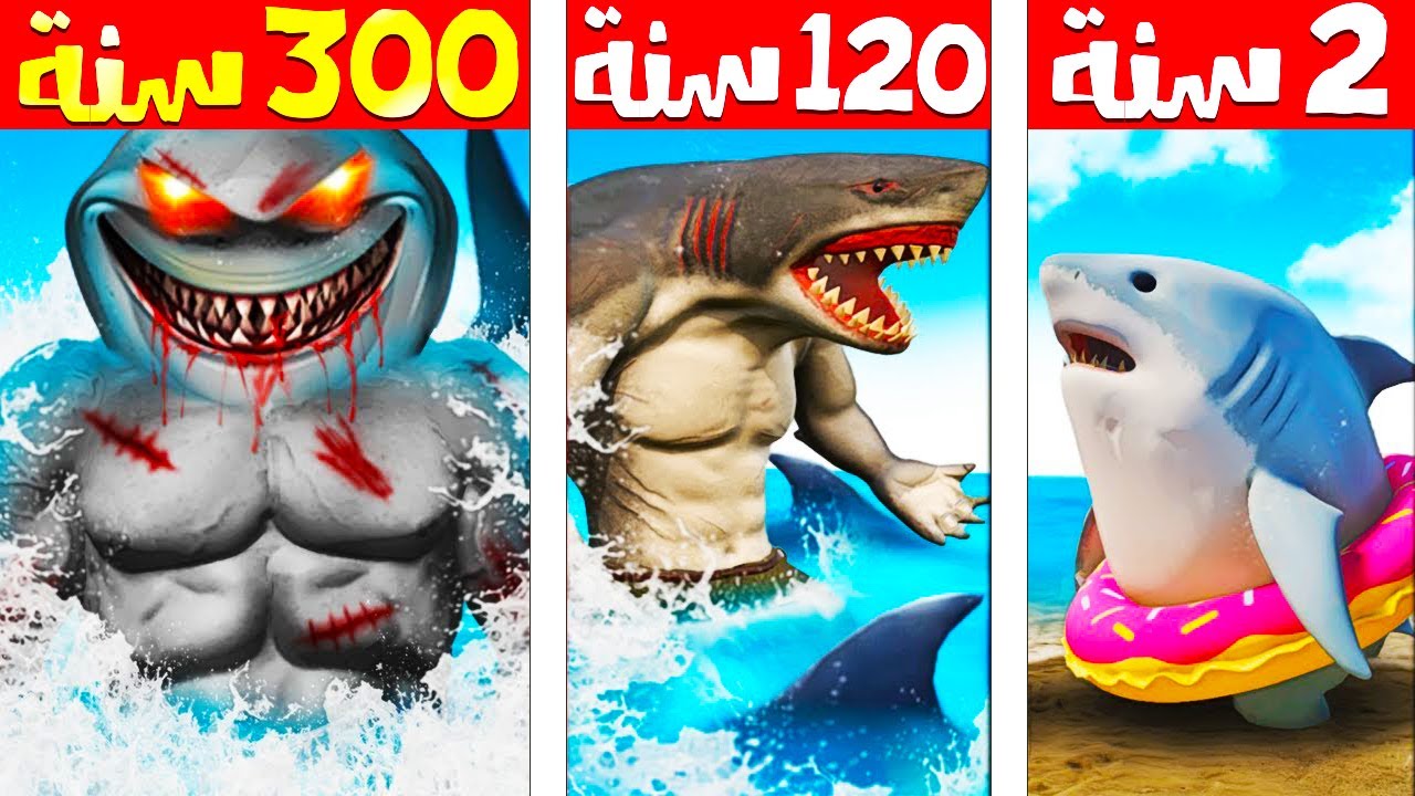 فيلم روبلوكس : 300 سنة وانا ملك البحار القرش الملك 🦈👑 ( قابلت القرش القرصان وحصلت سلاح مدمر 😱🔥 )