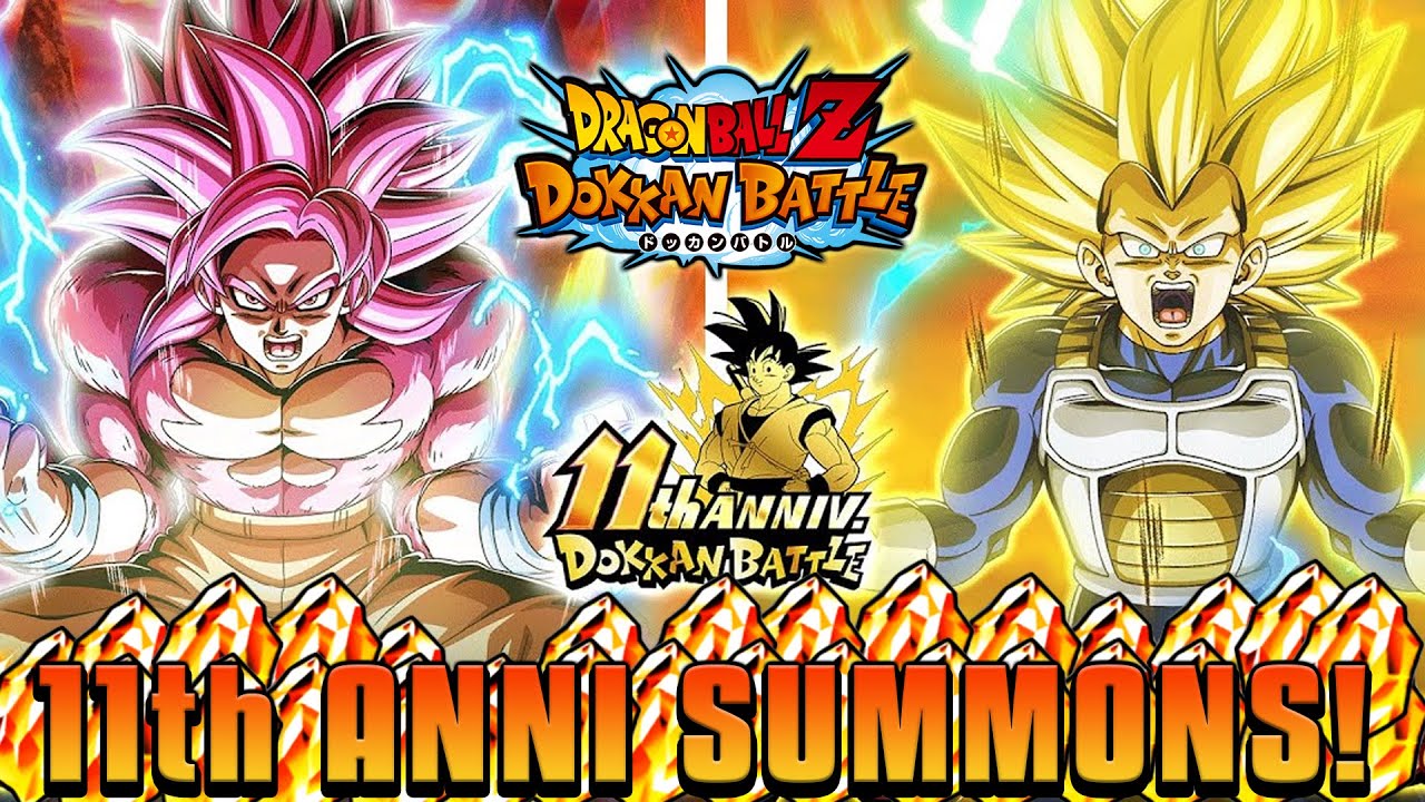 11TH ANNIVERSARY IS ON! SUMMONS FOR DAIMA SSJ4 GOKU & SSJ3 VEGETA! DBZ Dokkan Battle