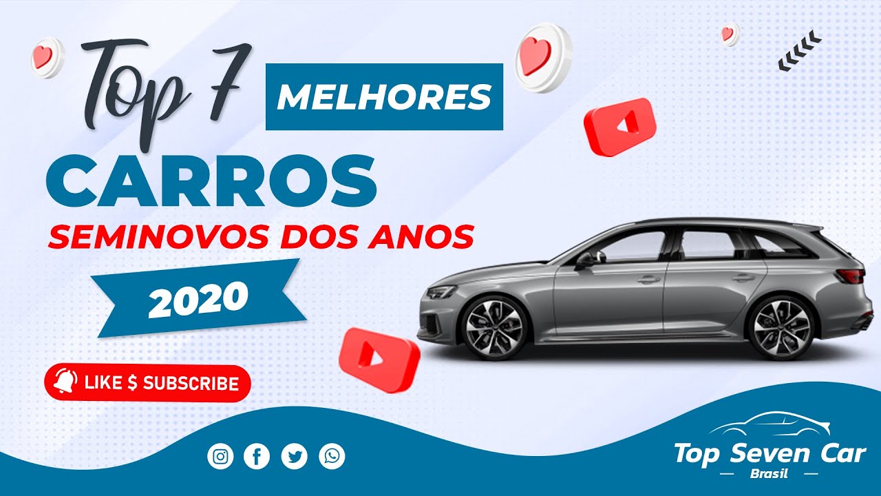 7 MELHORES CARROS SEMINOVOS DOS ANOS 2020