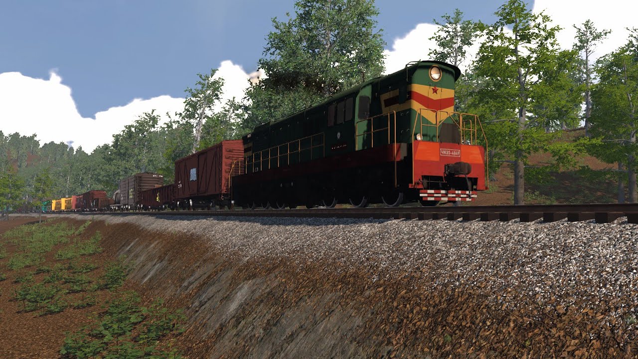 Railroader. Обзор мода на тепловоз ЧМЭ3 (Latoms).