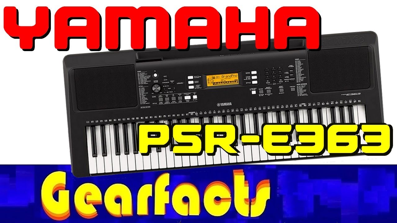 Демонстрация и обучающее видео Yamaha PSR-E363