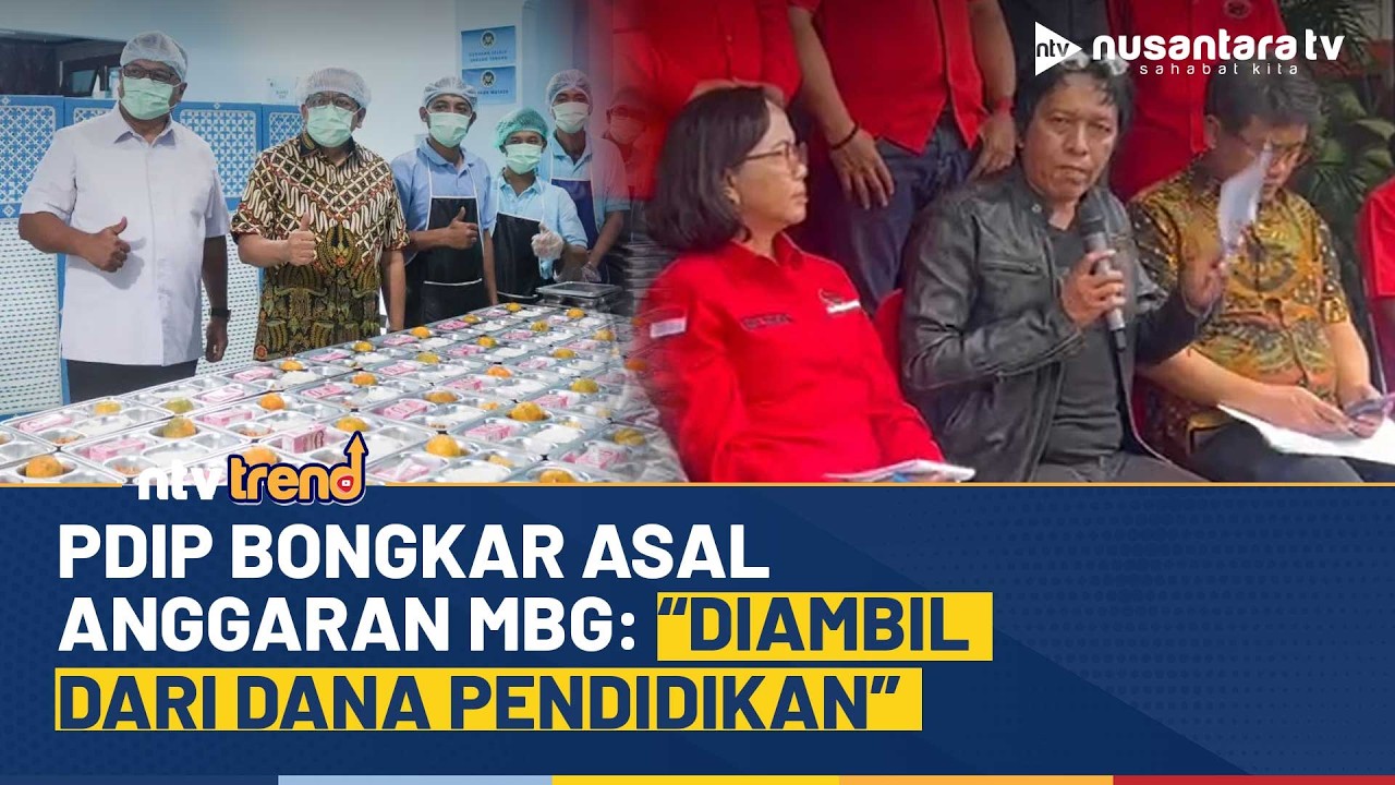Adian Napitupulu PDIP Bongkar Anggaran MBG Rp223 Triliun Diambil dari Dana Pendidikan | NTV