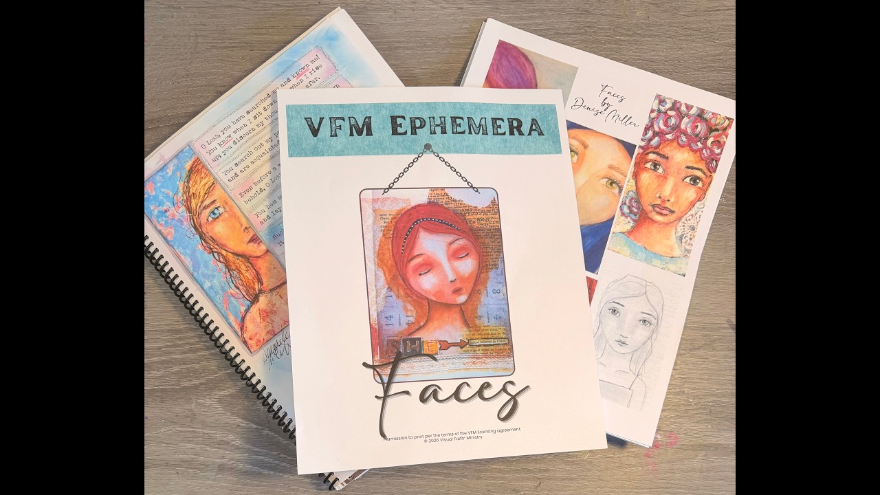 NEW packet!  Pages and Pages of faces by Denise Miller. Also, a quick demo of how to use the faces.