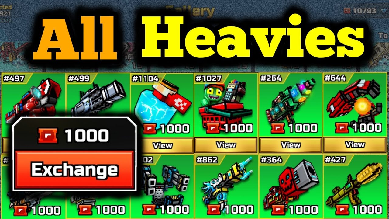 Best Heavies for Coupons - Pixel Gun 3D