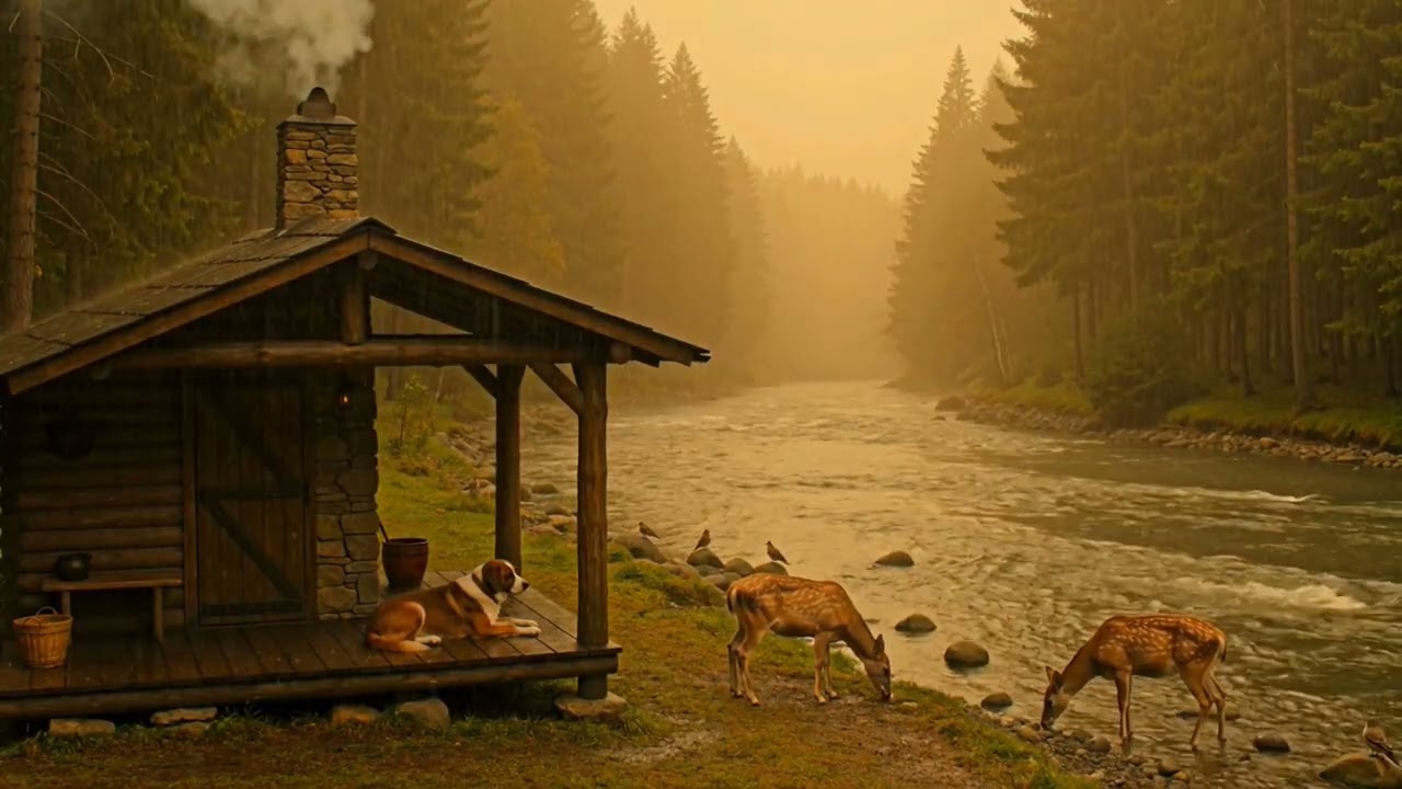 Sons da Natureza para Relaxar e Dormir | Chuva, Rio e Pássaros