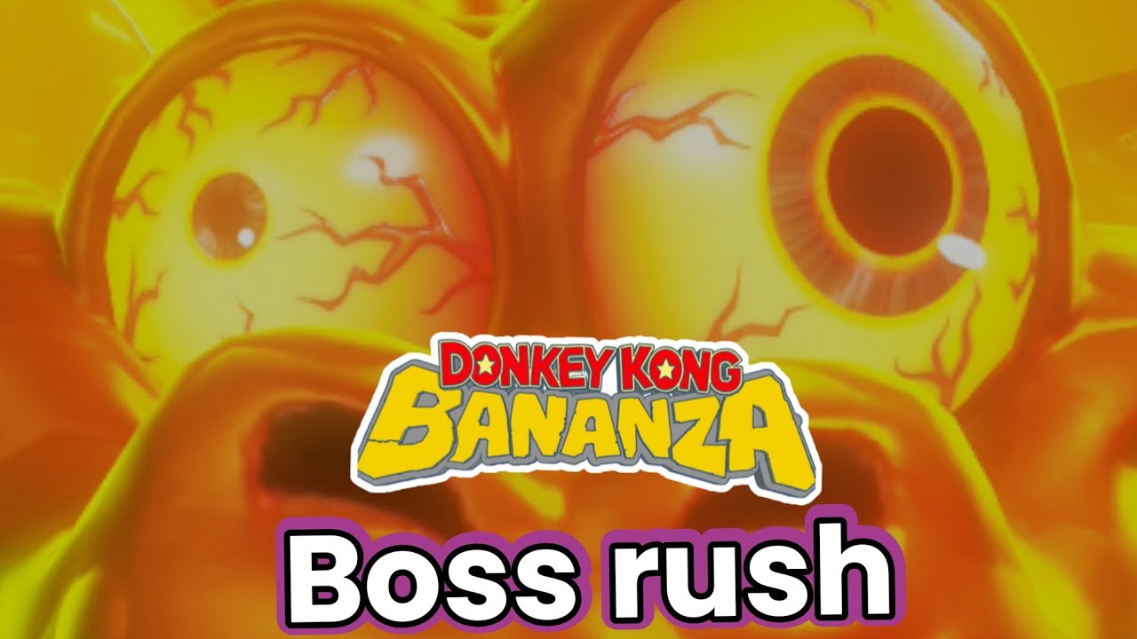 Donkey kong Bananza boss rush (short game Play)