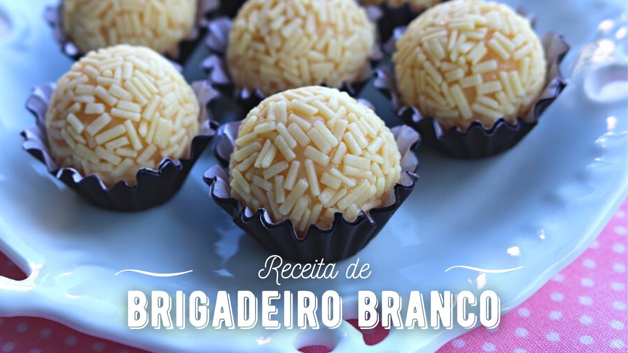 RECEITA DE BRIGADEIRO BRANCO GOURMET 🥣