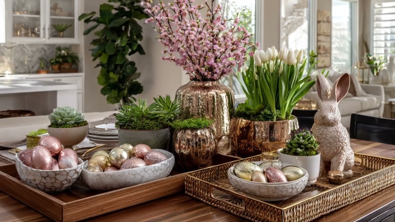 High-End Easter Decorations 2026 | Modern Glam Spring Styling
