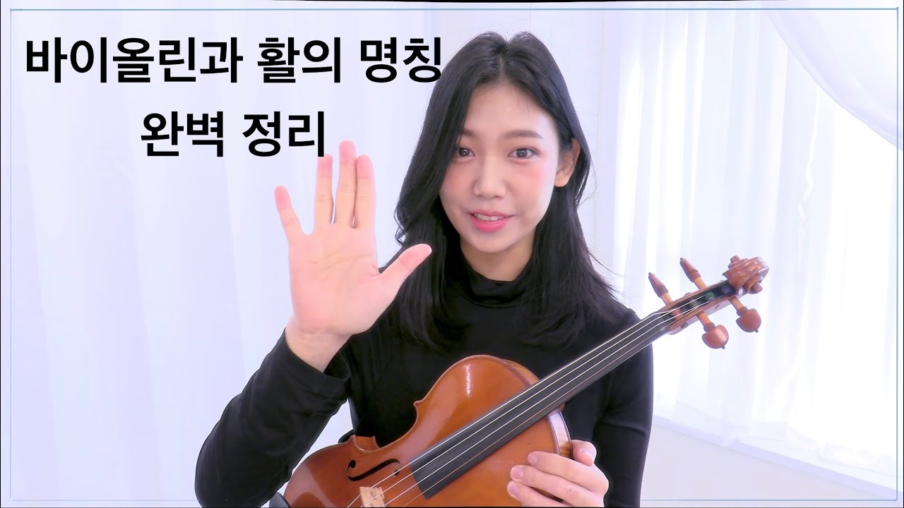 바이올린과 활의 명칭 완벽 정리 - 바이올린강의