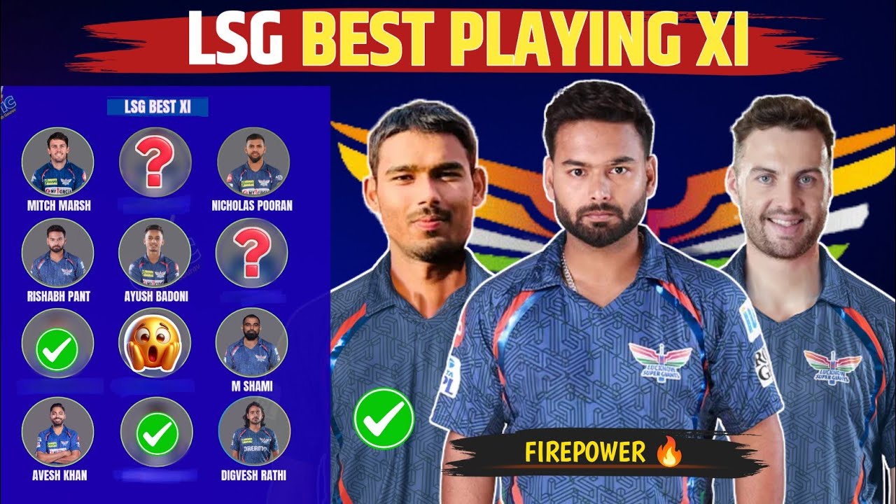 LSG Best Playing XI IPL 2026 | LSG Squad IPL 2026