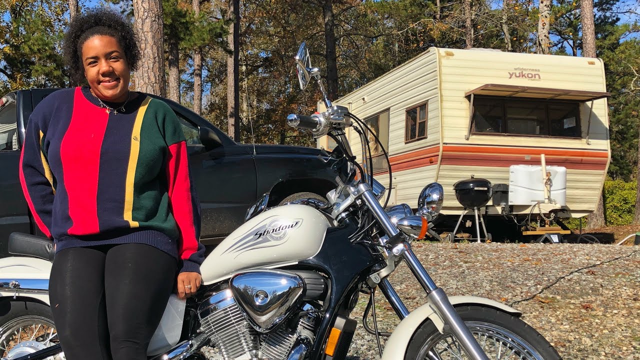 Female College Student Saves $$$ Living in a Travel Trailer