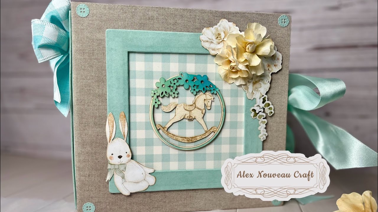 Little one #mintay collection mini album for baby  PRESENTATION #scrapbooking #handmade #popup