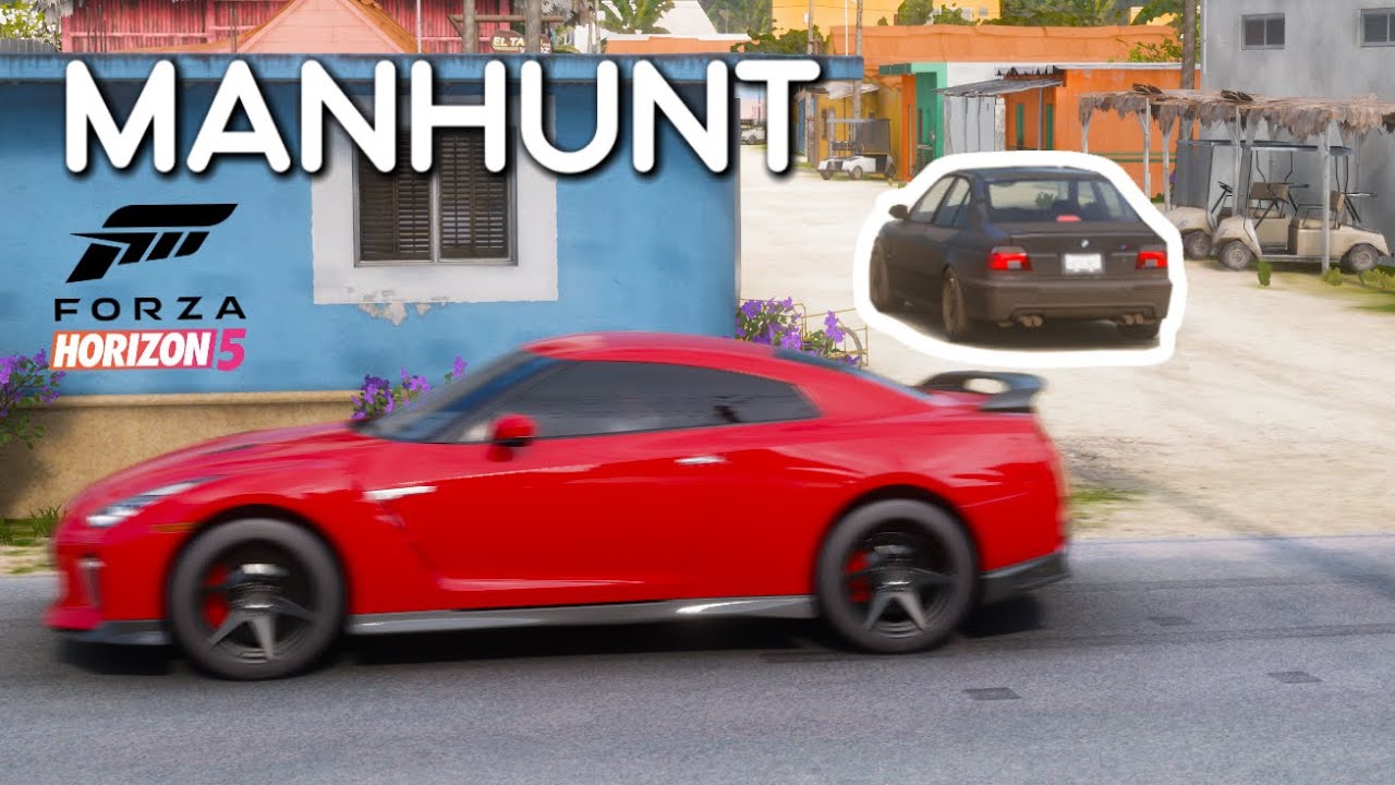 Can You CROSS The FORZA HORIZON 5 MAP Without Getting HUNTED DOWN (Manhunt)
