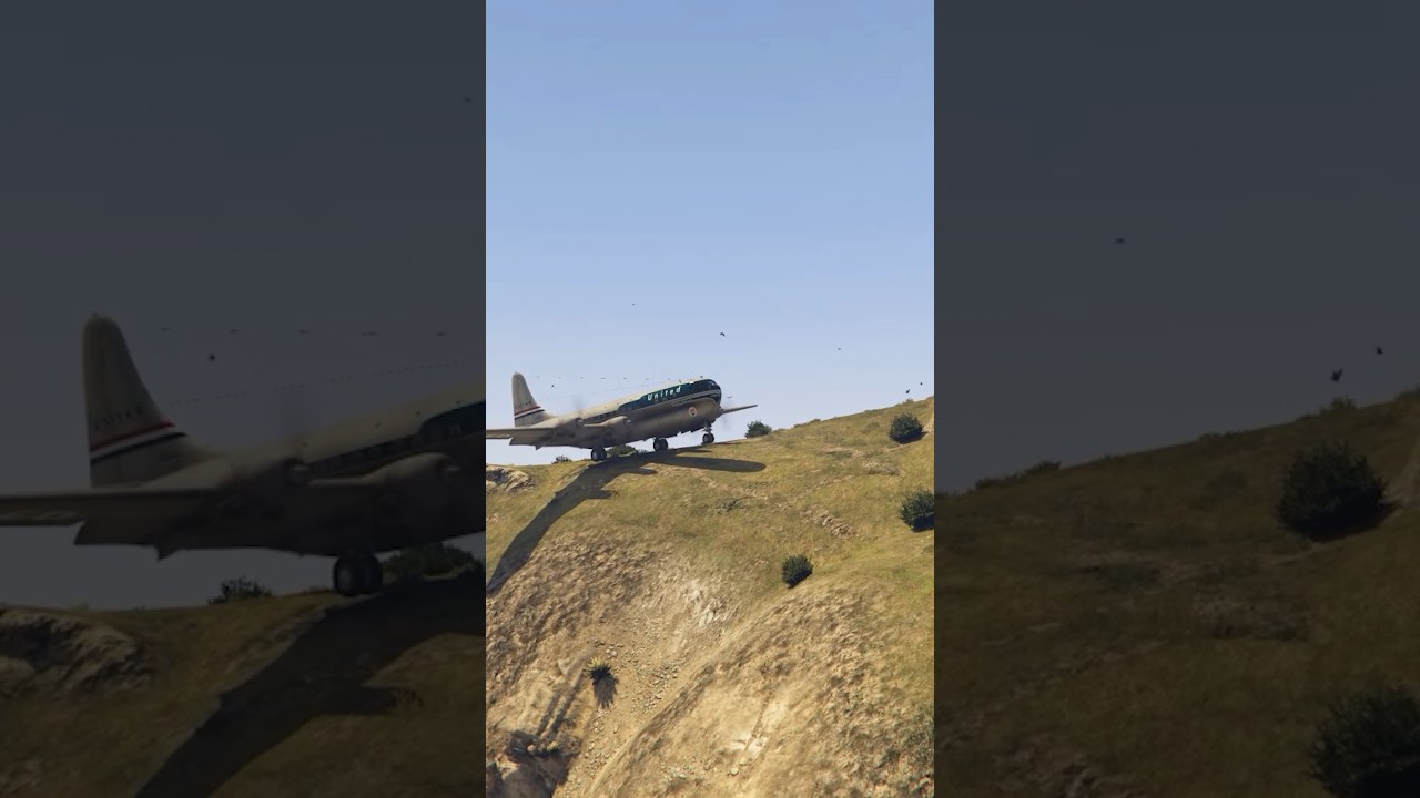 Plane Makes Emergency Landing on Steep Terrain