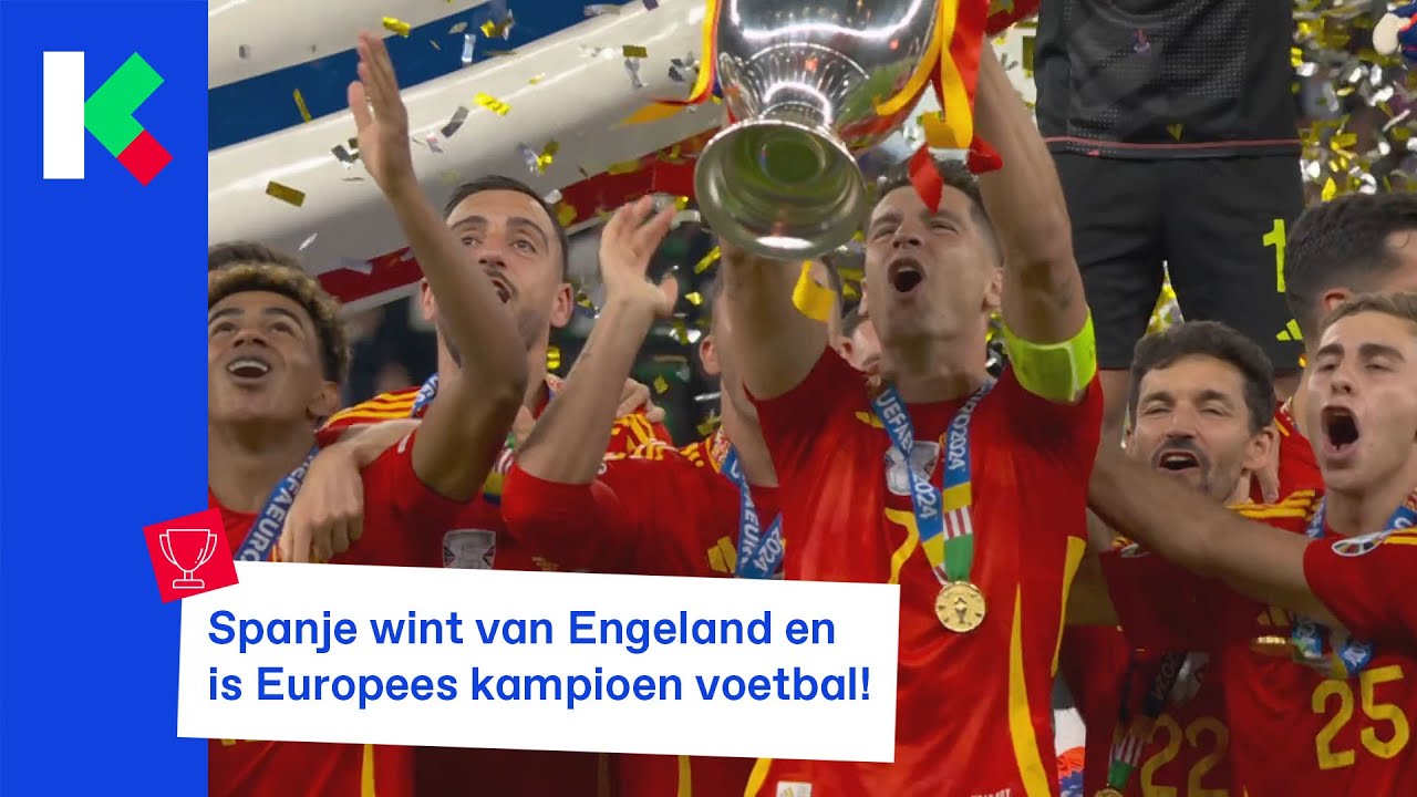 Spanje is Europees kampioen voetbal!