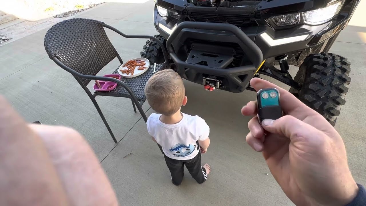 Can-am defender limited Remote winch install and accessories